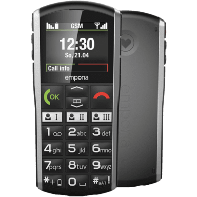 EMPORIA Mobitel SIMPLICITY, 2", crno-srebrni